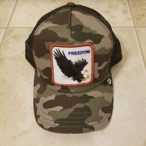 Goorin Bros camouflage freedom trucker eagle embroidery snapback cap hat